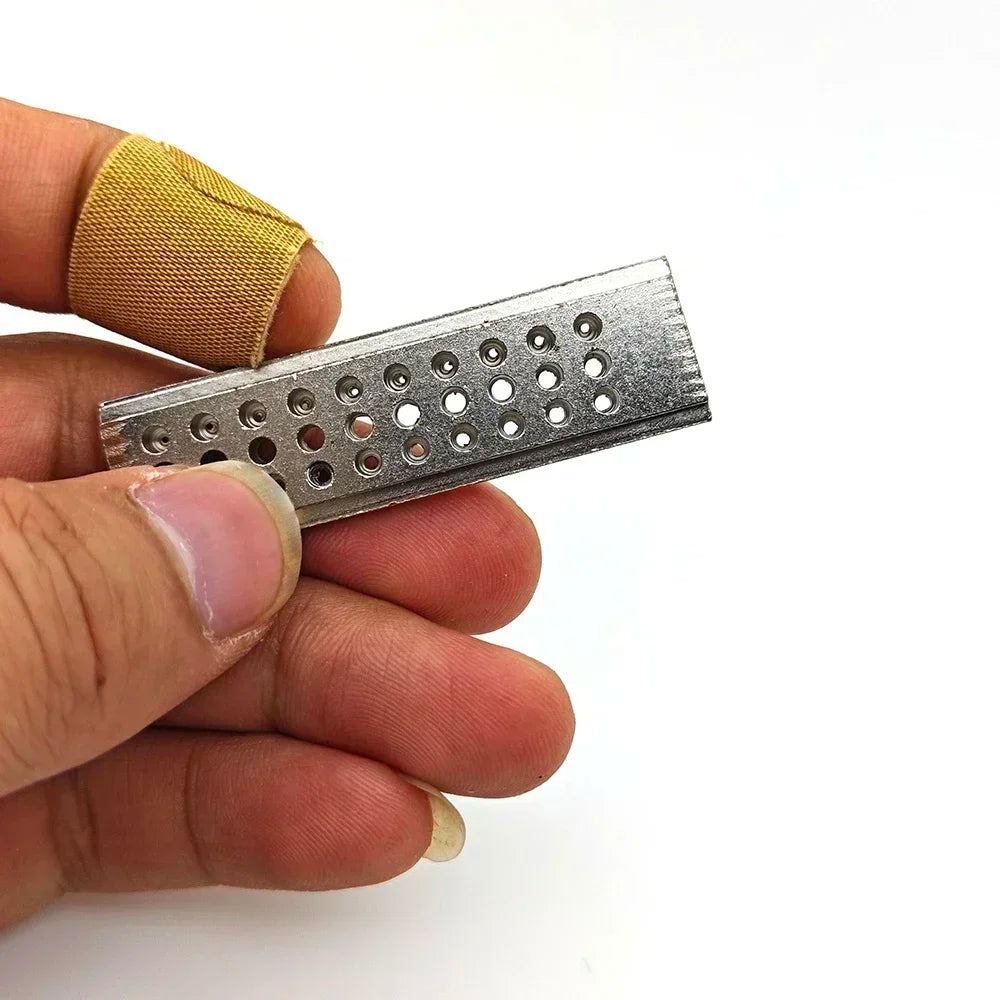 30 Holes Drilling Stakes Base,Assort Size Hole Aluminum Alloy Drill Holder Watch and Jewelry Drill Tool for Watchmakers Qme