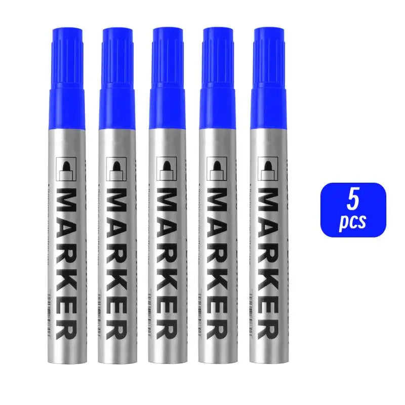 Black Permanent Paint Marker Pen Fine Nib Waterproof Smudge Proof Art Qme Blue