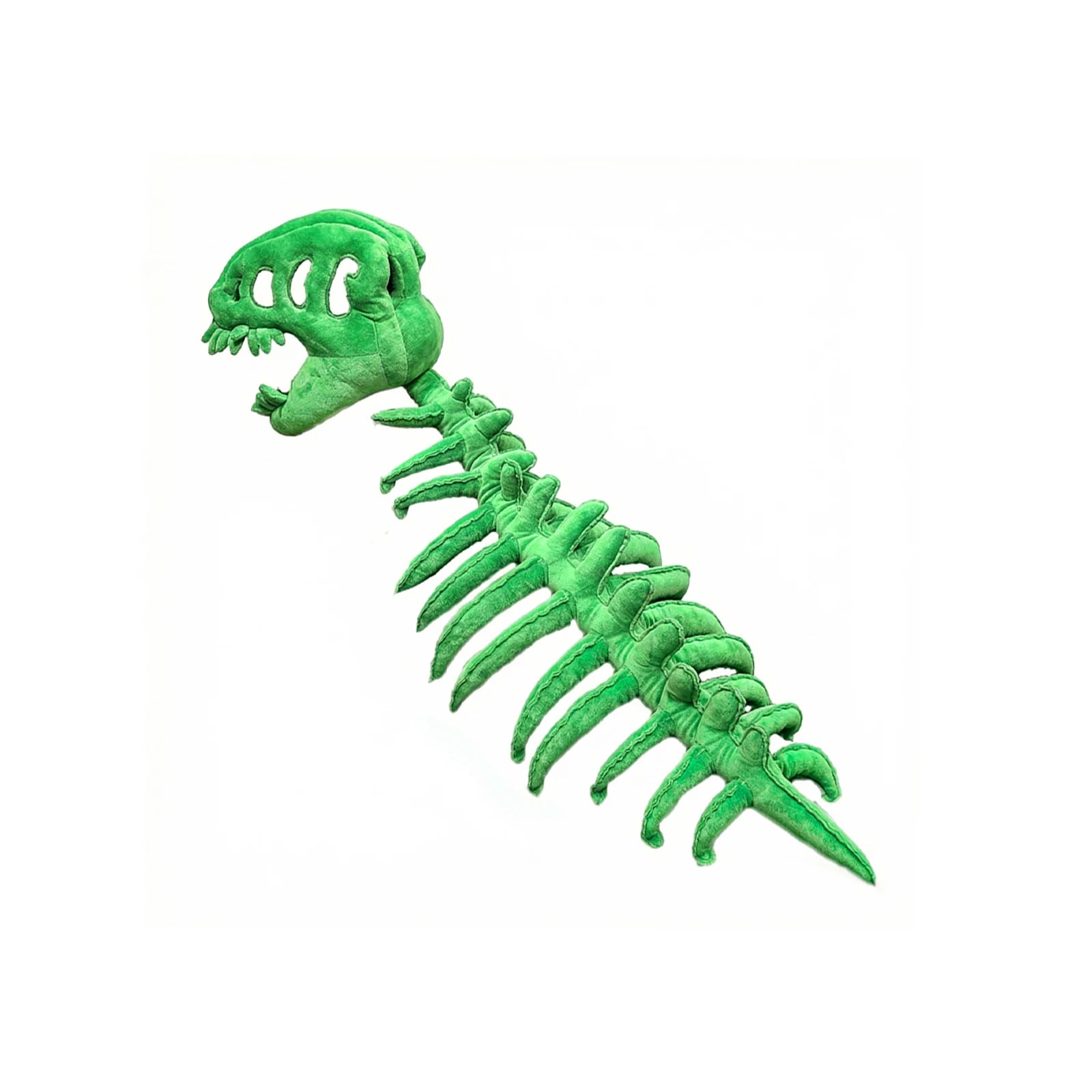 2026 New Soft Dinosaur Skeleton Costume Headpiece Children Adult Party Props Cosplay Wearable Cute Dinosaur Suit Christmas Gift Qme green 100cm