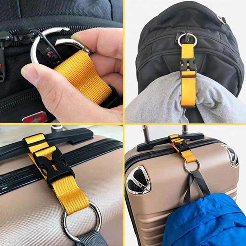 1PCS Backbin Belt Buckle Luggage Band Multifunctional Backpack Nylon Hanging Buckle Portable Suitcase Hook Hanging Buckle Qme