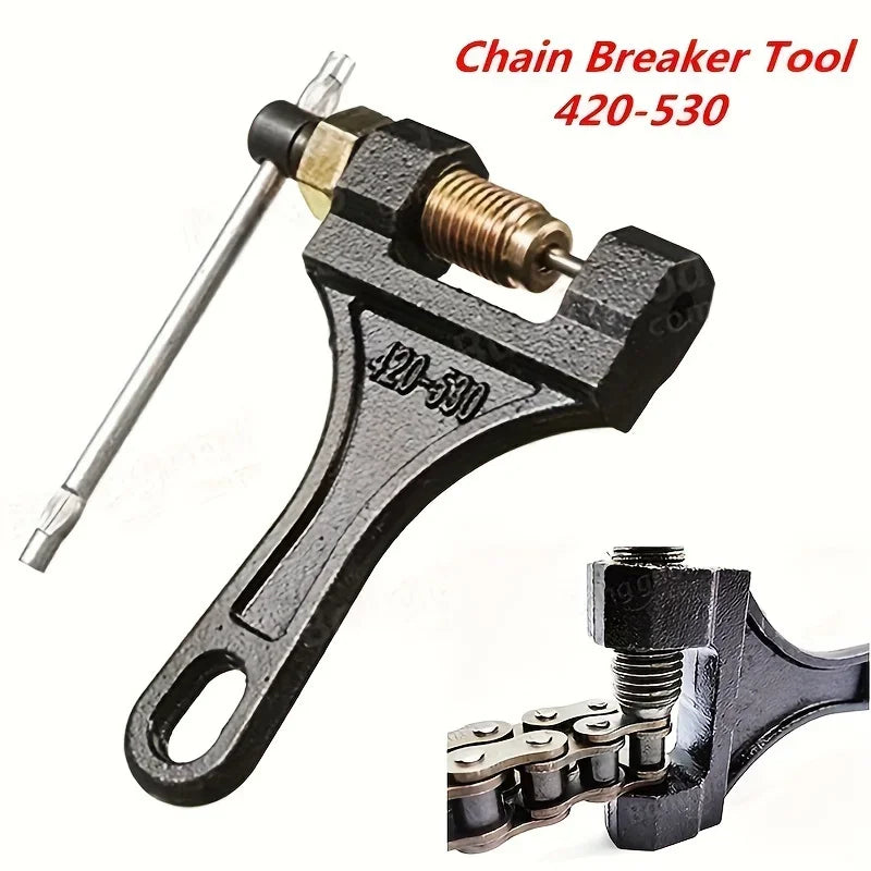 Chain Breaker Tool #420-530 - Fits Dirt Bikes, ATVs, Quads, Go Karts & Scooters Qme