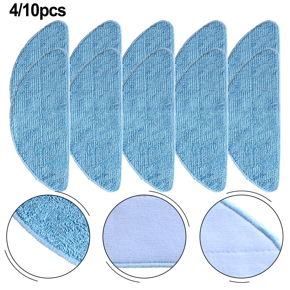 4/10 X Mop Cloths Rag For Honiture Q 5 Sweeping Robot Replace Dry /Wet Usage Mop Cloths Pad Spare Parts And Accessories Qme