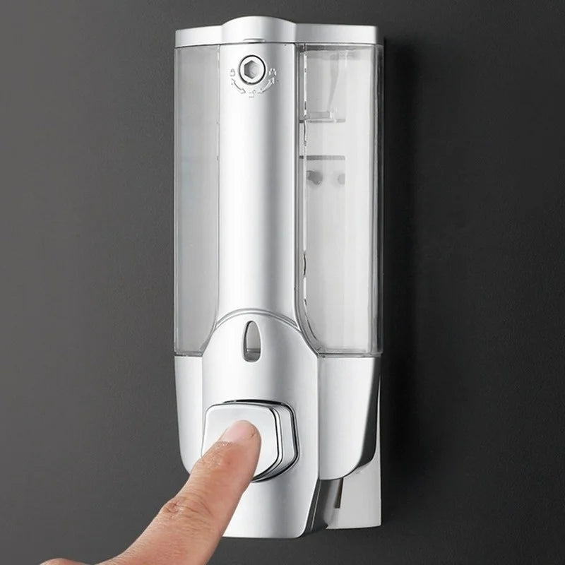 Hand Soap Shampoo Dispenser Wall Mount Shower Liquid Dispensers Qme
