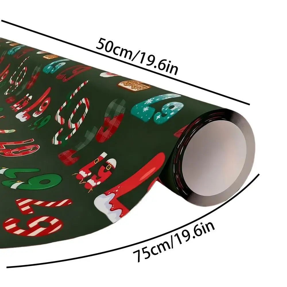 Wrap Paper Number Festive 20 Pieces Traditional Holiday Wrap Paper For Tradition Holiday Cheer Home Sharing Celebration Festival Qme Blue China Mainland