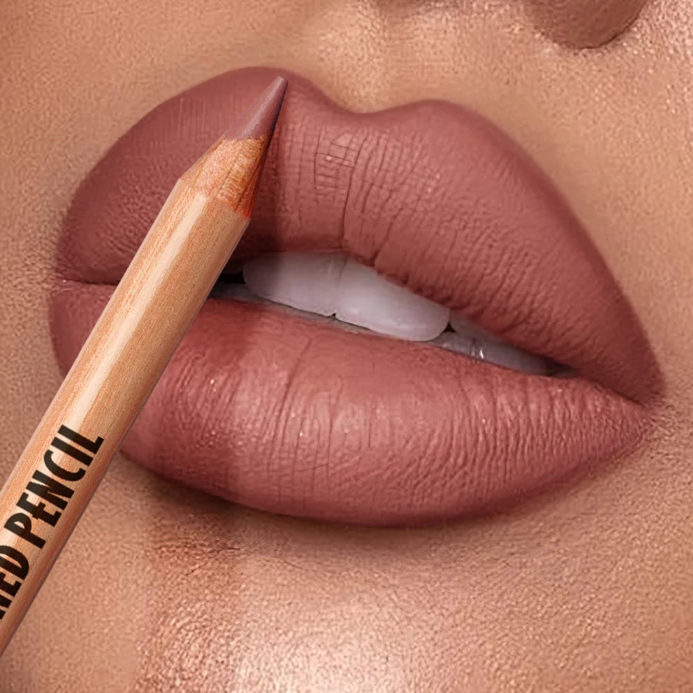 Waterproof Long Lasting Lip Liner Pencil Smooth Define Contour Qme