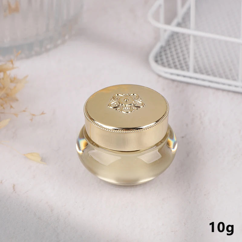 5 10 Empty Refillable Cream Jars Travel-friendly Makeup Skincare Qme B1