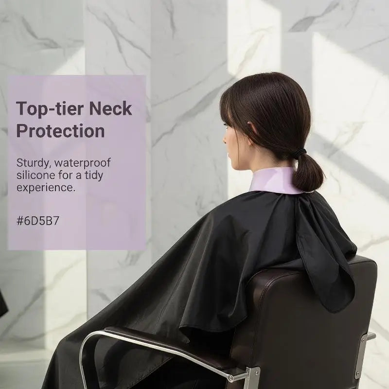 Silicone Stylist Cutting Collar Hair Dyeing Shawl Waterproof Neck Qme