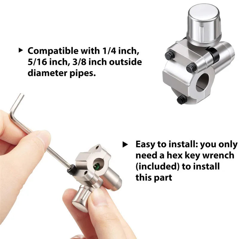 3Sets BPV-31 Bullet Piercing Valve Line Tap Faucet Valve Kit 1.5"x2.5"x3.5" For HVAC AP4502525 BPV31D GPV14 GPV31 Qme