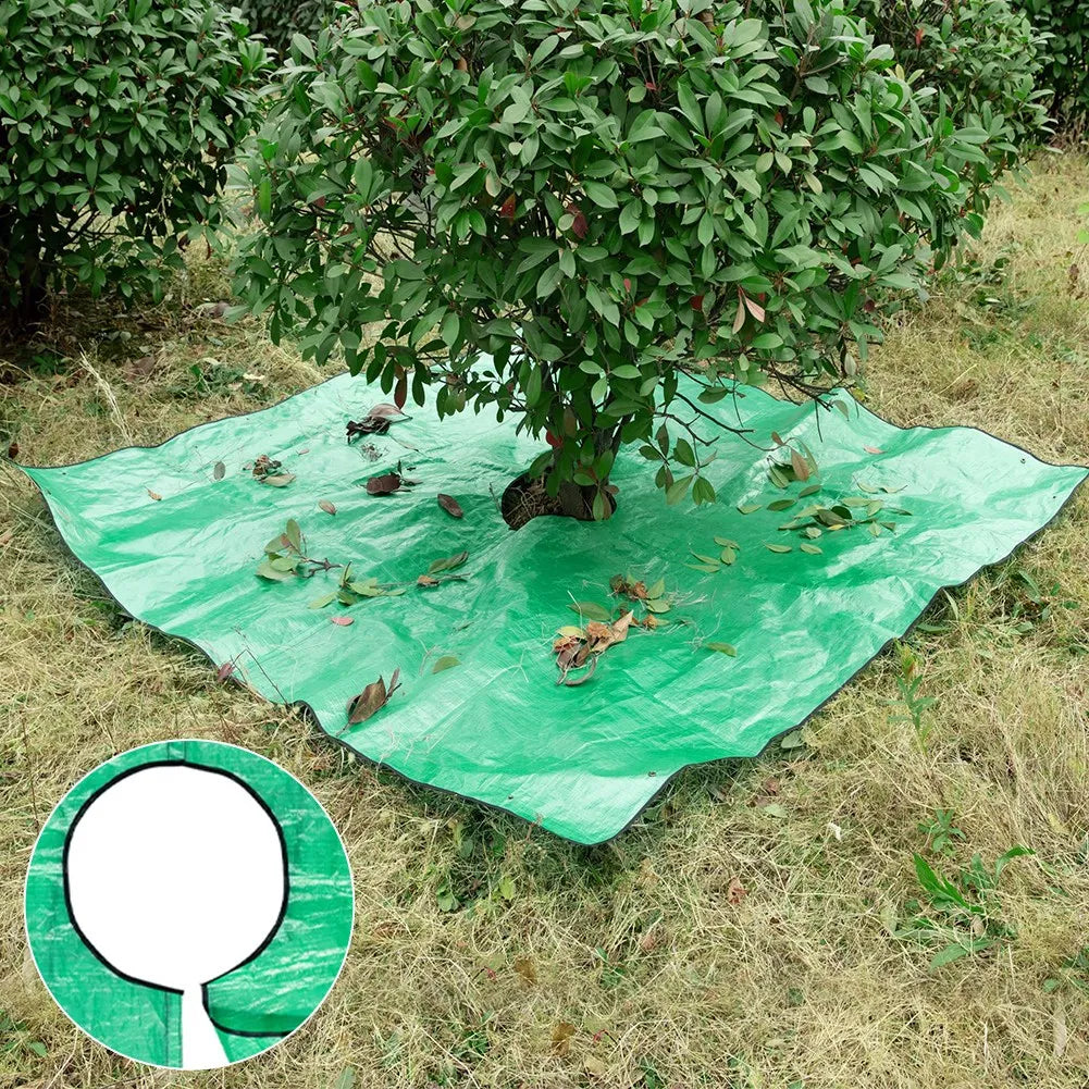 Plant Trimming Tarp Outdoor Leaf Storage Mat Easy Clean Garden Blanket Pruning Cleanup Mat Foldable Garden Tarp Qme