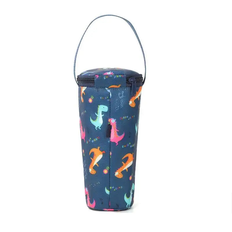 Cute Cartoon Insulated Water Bottle Carrier Bag Waterproof Fabric Qme C