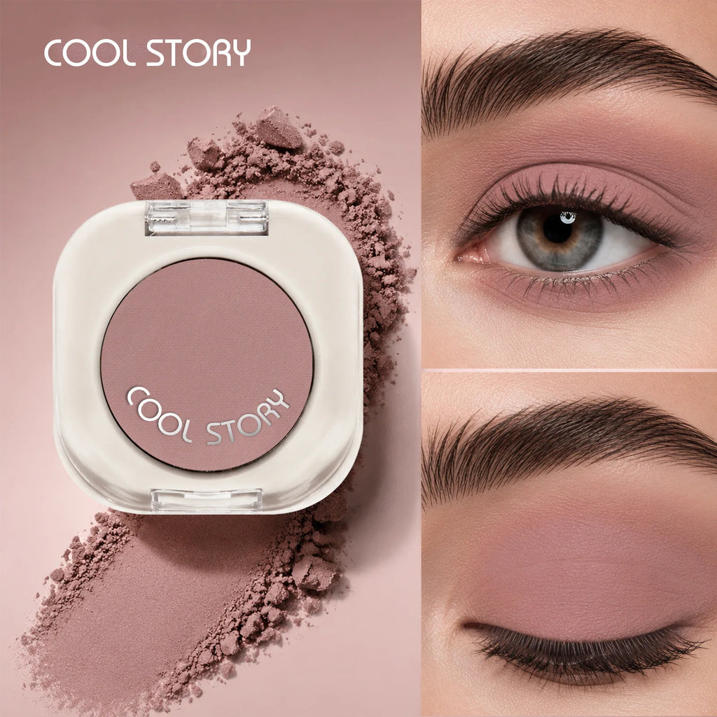 Purple Single Eyeshadow Matte Shimmer Metallic Waterproof LongLasting Highly Pigmented Velvet Smooth Blendable Eye Shadow Makeup Qme 25