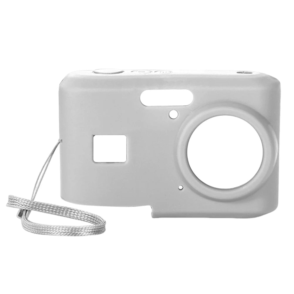For KODAK PIXPRO FZ45 Slim Fit Camera Bag with Lanyard Lightweight Camera Sleeve Wear Resist Outdoor Travel Camera Protect Case Qme Grey