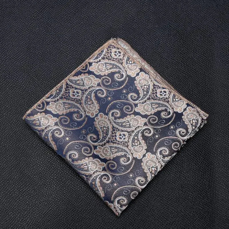Men Pocket Square Suits Hanky Plaid Handkerchiefs Casual Suit
