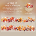 45mm*2m Autumn leaves PET Tape Scrapbooking Decoration Collage Journal Masking Tapes Diary Craft Stickers Stationery supplies Qme C