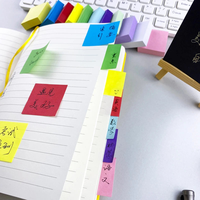 Fluorescent Sticky Notes Posted It Note Pads Planner Stickers Notepad Qme