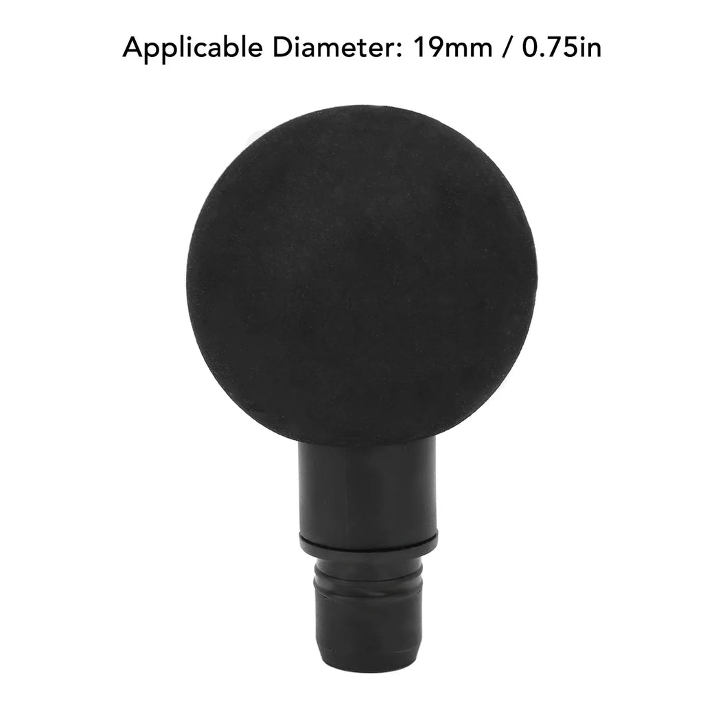 19mm Diameter Fascia Gun Head Applicator Attachment Replacement Muscle Massager Head Deep Tissue Percussion Plug for Buttocks Qme