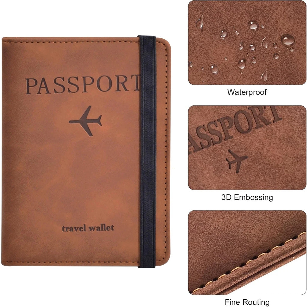 Passport Holder Travel Essentials Wallet Cover Case Accessories Book Qme