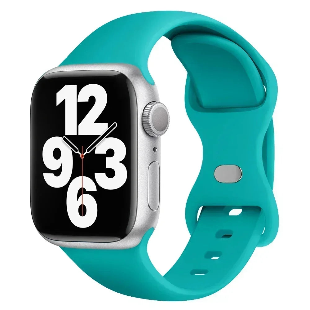 Silicone Band Apple Watch 10 9 8 7 6 5 4 3 SE Strap IWatch Ultra 2