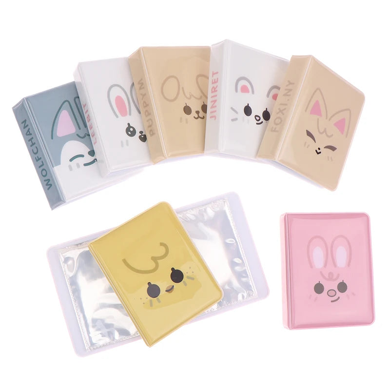 Collection Kpop Card Binder Cartoon Animal Album Photo Postcard Qme