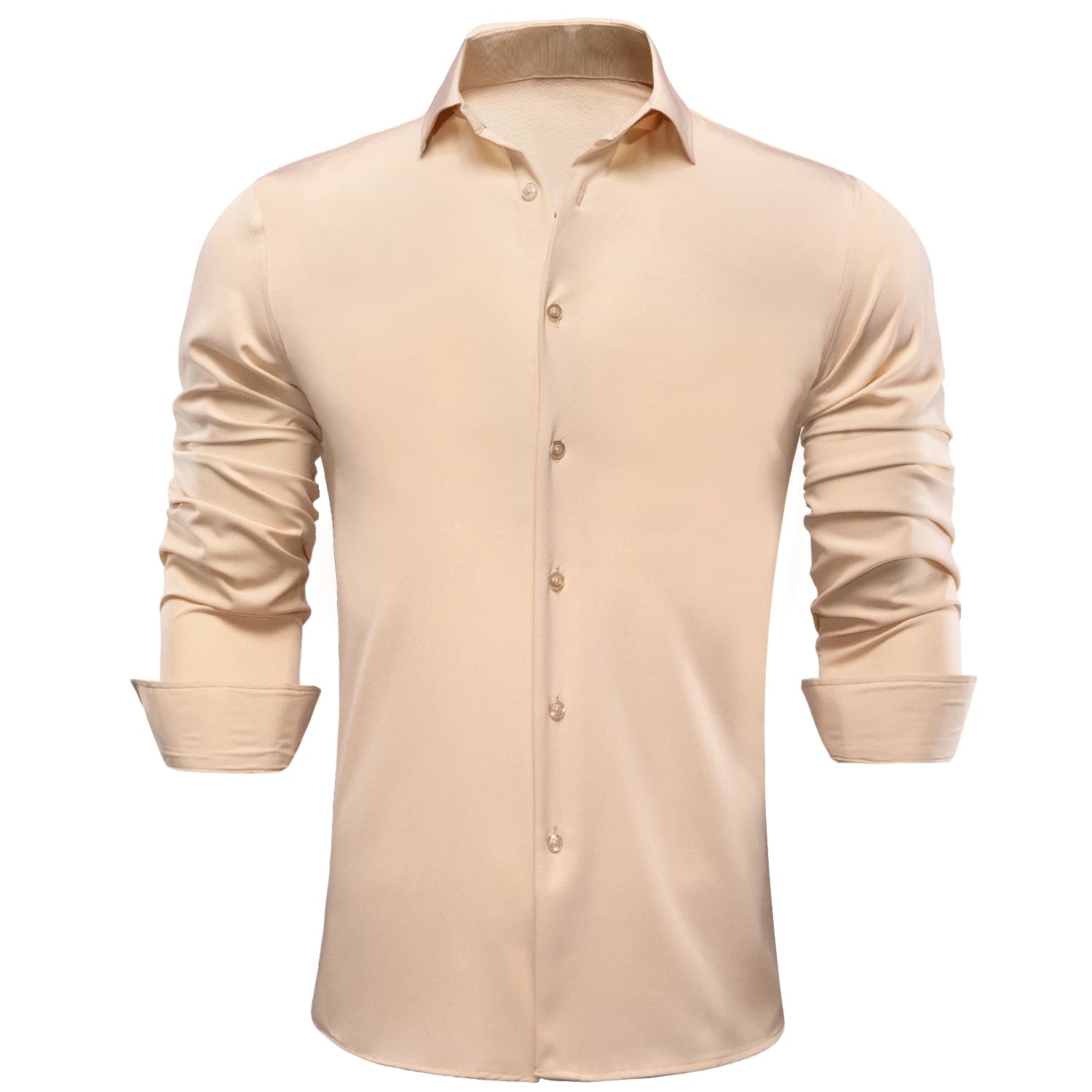 Hi-tie Jacquard Paisley Light Blue Mens Shirt Long Sleeve Lapel