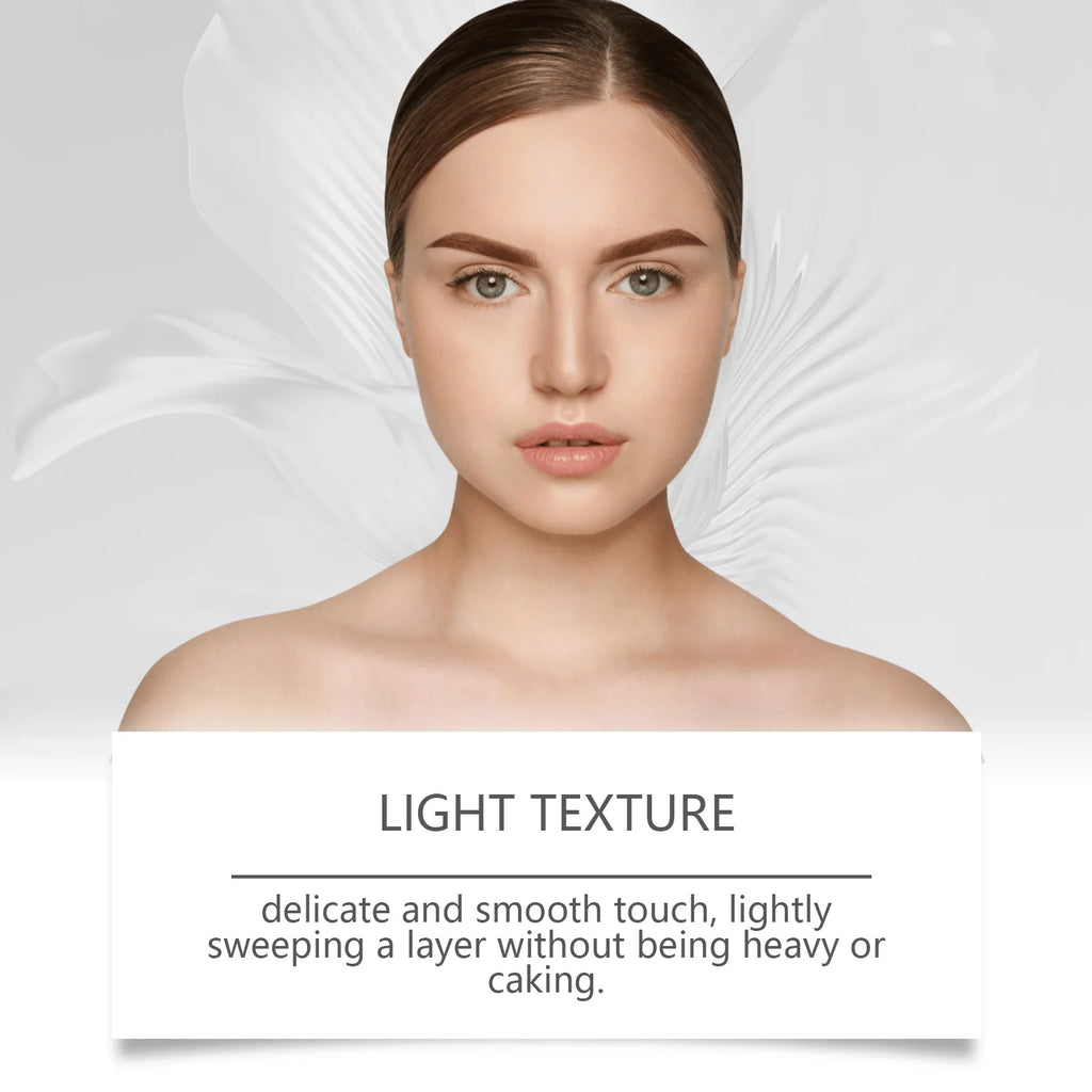 Sunscreen Loose Powder SPF35+ Oil Control Covering Pore Matte Sunblock Waterproof Full Coverage Lasting Makeup Setting Powder Qme