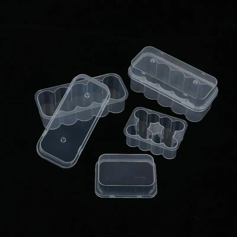 10-Slot Vial Storage Case Stackable Plastic Clear Microtube Box Qme