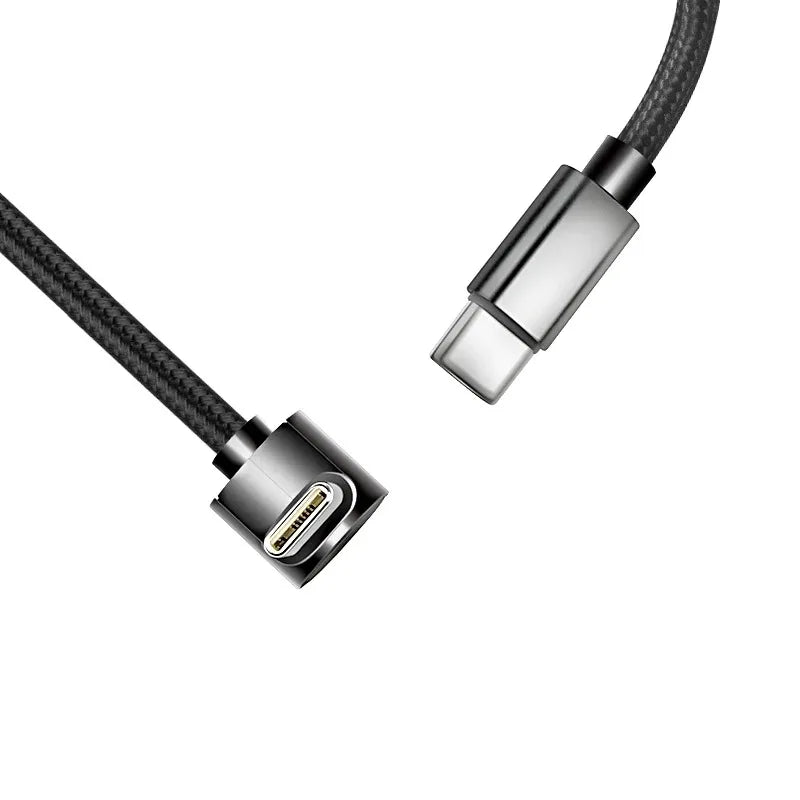 Type C to Type C Cable 90 Degrees Braid 0.25m/0.5m/1m/2m Quick Charger Elbow PD Cord For iPhone Samsung Xiaomi Charge Cord Wire Qme