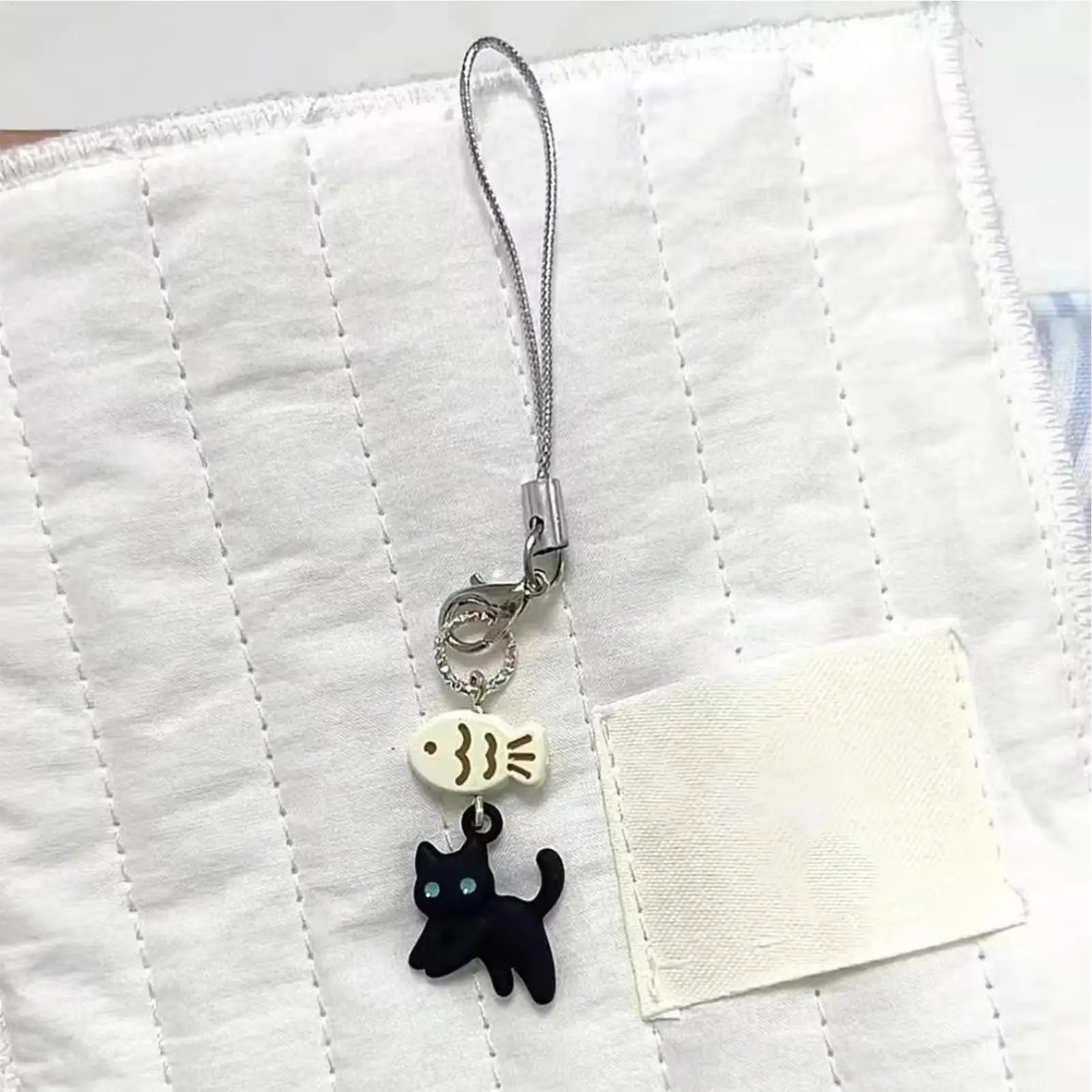 1pc Animal Phone Pendant Resin Cat Cartoon Phone Pendant Aesthetic Phone Accessories Animal Phone Strap For Phone & Keychain Qme