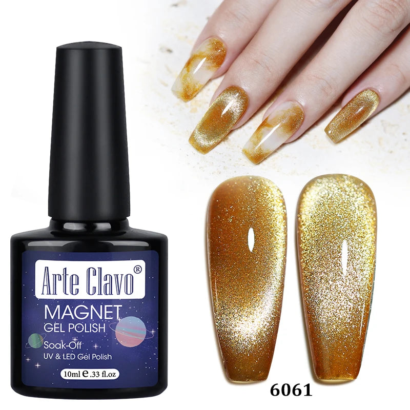 Arte Clavo Shining Transparent Cat Eye Magnetic Gel Unicorn Auroras