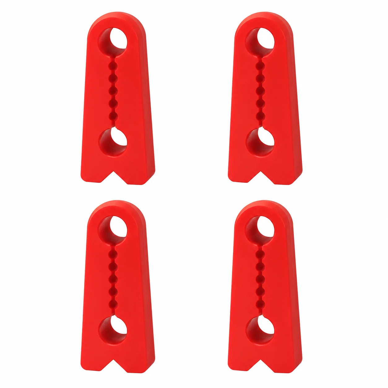 4/8Pcs Silicone Auto Door Buffer Pad Shock Absorbing Soundproof Gasket Reduce Lock Wear and Abnormal Car Noise Qme 4pcs-Red