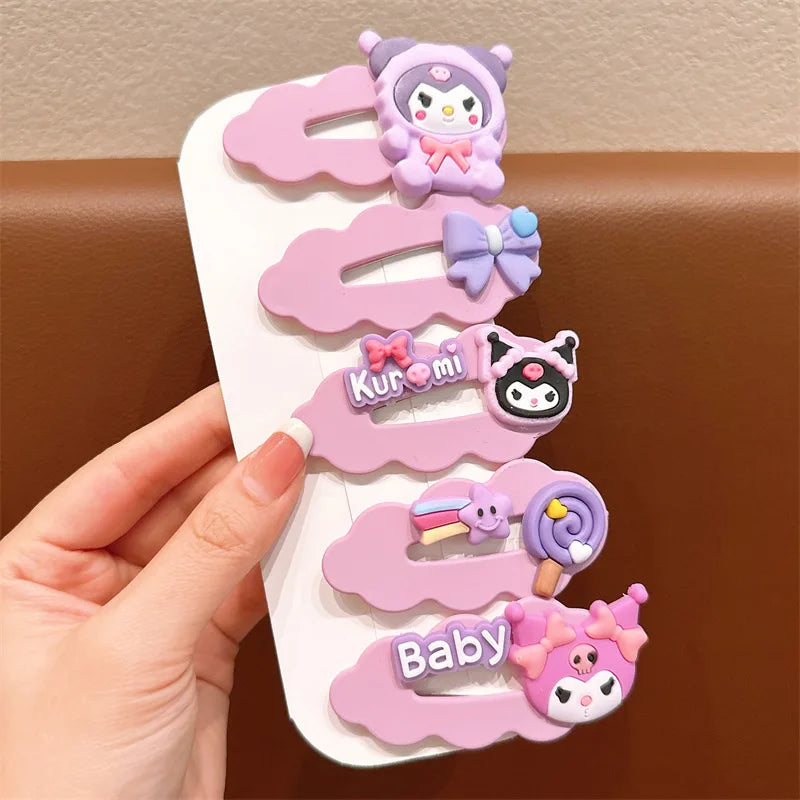 Cute Clownee-themed Cartoon Hair Clips Cute Hair Accessories for Students Side-Swept Bang Clips That Won't Damage Your Hai Qme 2