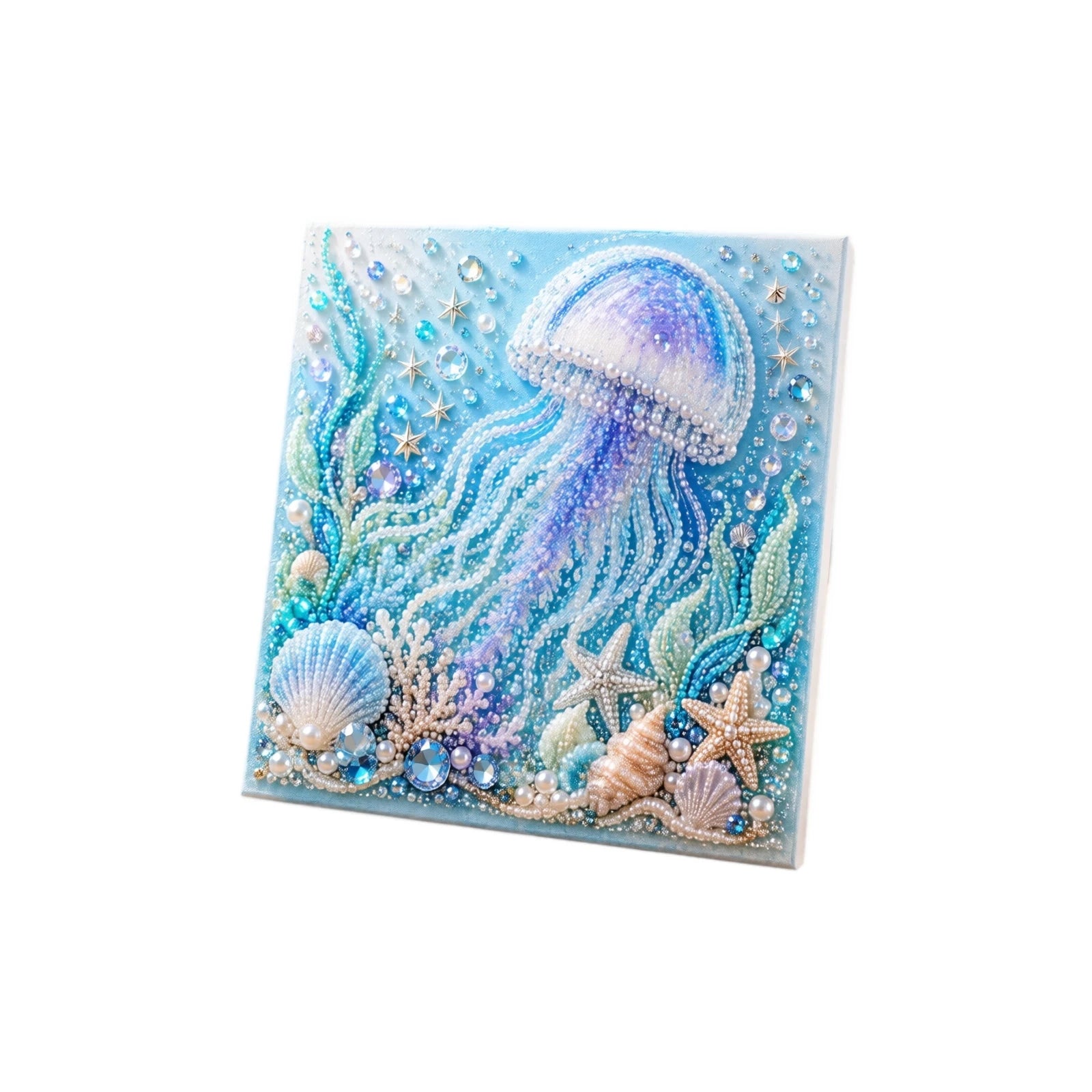 New Ocean-themed Pearl Painting DIY Kit with Step-by-Step Instructions Handmade Craft Set for Beginners Creative Home Decor Qme B One Size