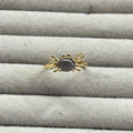 1pcs Exquisite Mini Cute Crab Charm Originality Personalized Ring Women's Simplicity Party Holiday Gift Jewelry Accessories Gift Qme Size 7 hei