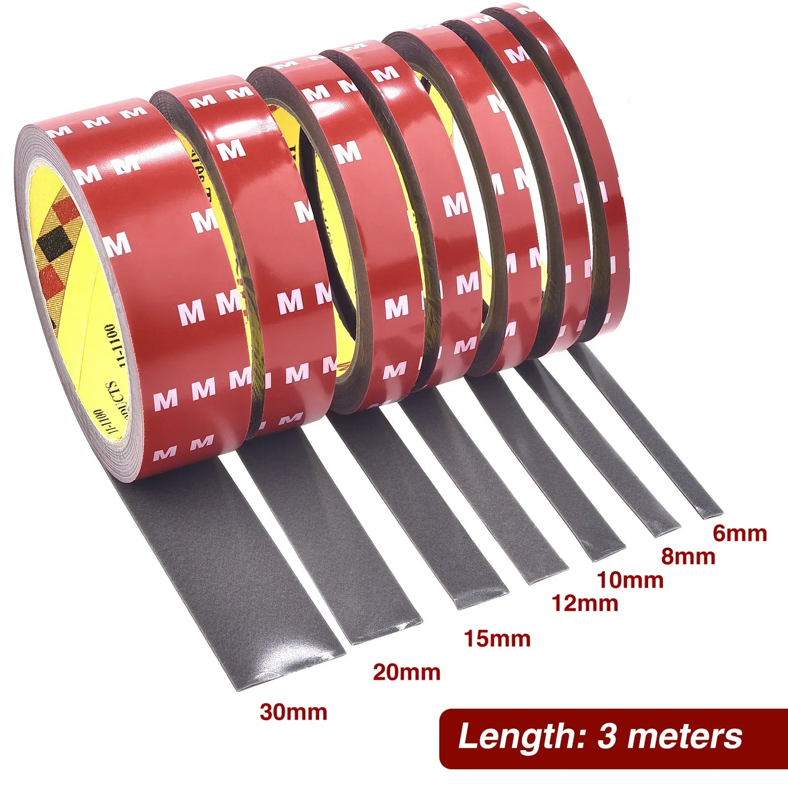 Heat-Resistant Auto Double-Sided Adhesive Patch - High Viscosity Strong Adhesion, for Heavy-Duty Car Accessories Fixing Qme