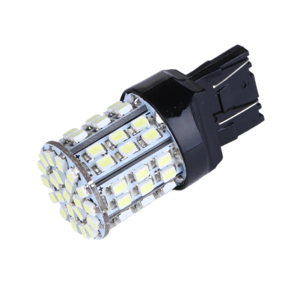2pcs T20 W21W 7443 7440 LED 64-SMD 1206 LED Car Tail Bulb Brake Lights Reverse Lamp Daytime Running Signal Light Qme