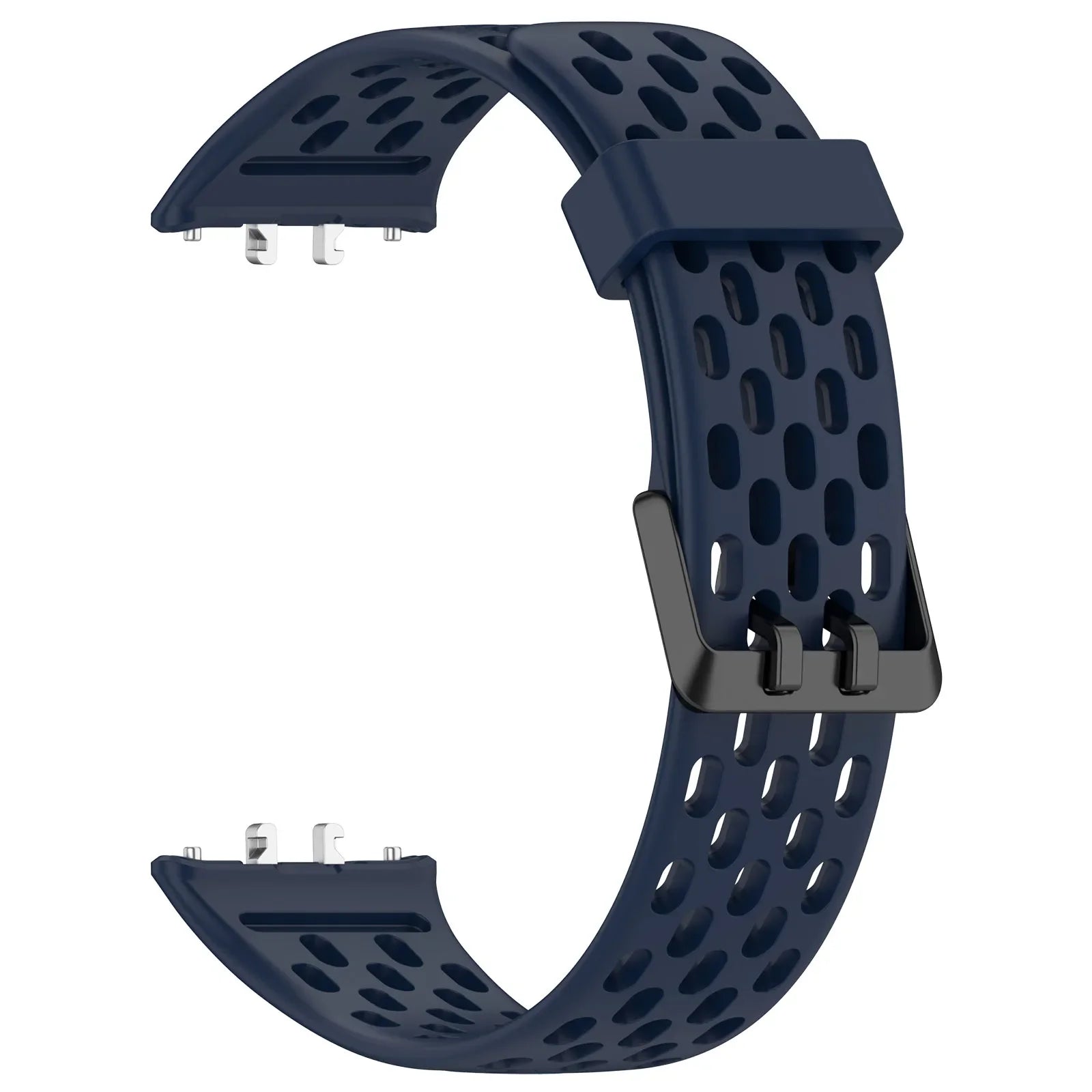 Breathable Straps for Samsung Galaxy FIT 3 Silicone Band Women Men Soft Sport Band for Samsung Smartwatch FIT3 Wriatband Qme Midnight Blue Samsung Galaxy Fit3