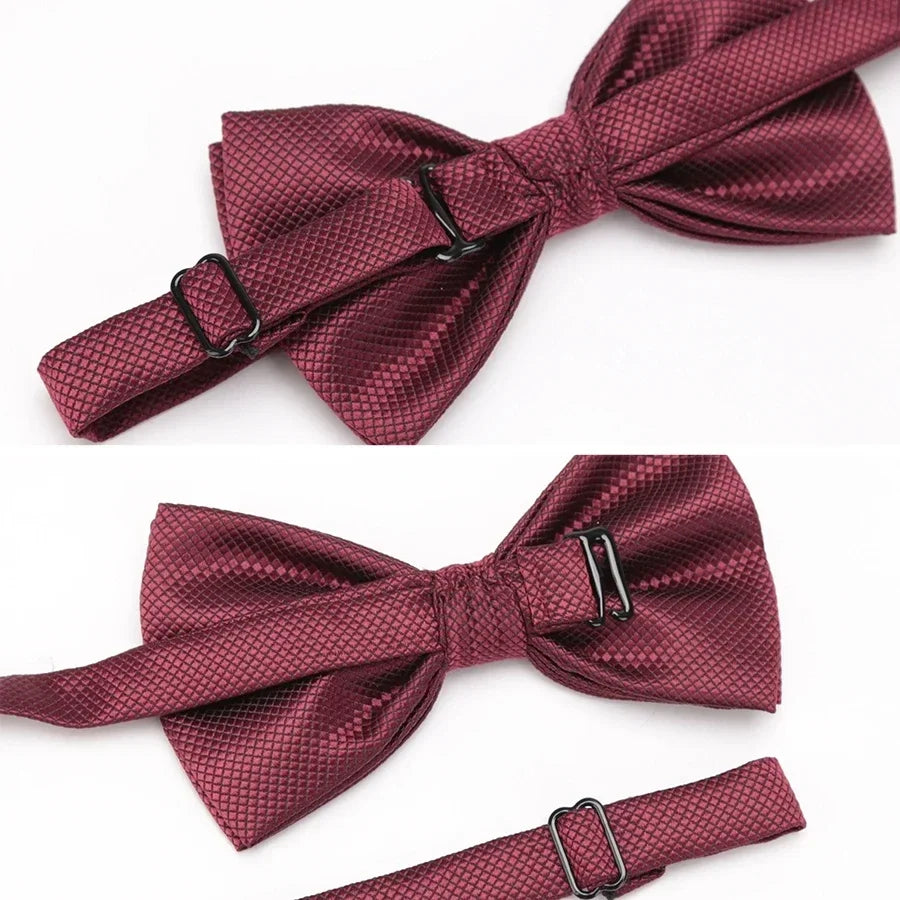 Men Bowtie Cravat Set Solid Fashion Butterfly Party Wedding Bow Ties Girls Formal Dress Tie Mens Bowknot Fashion Accessories Qme