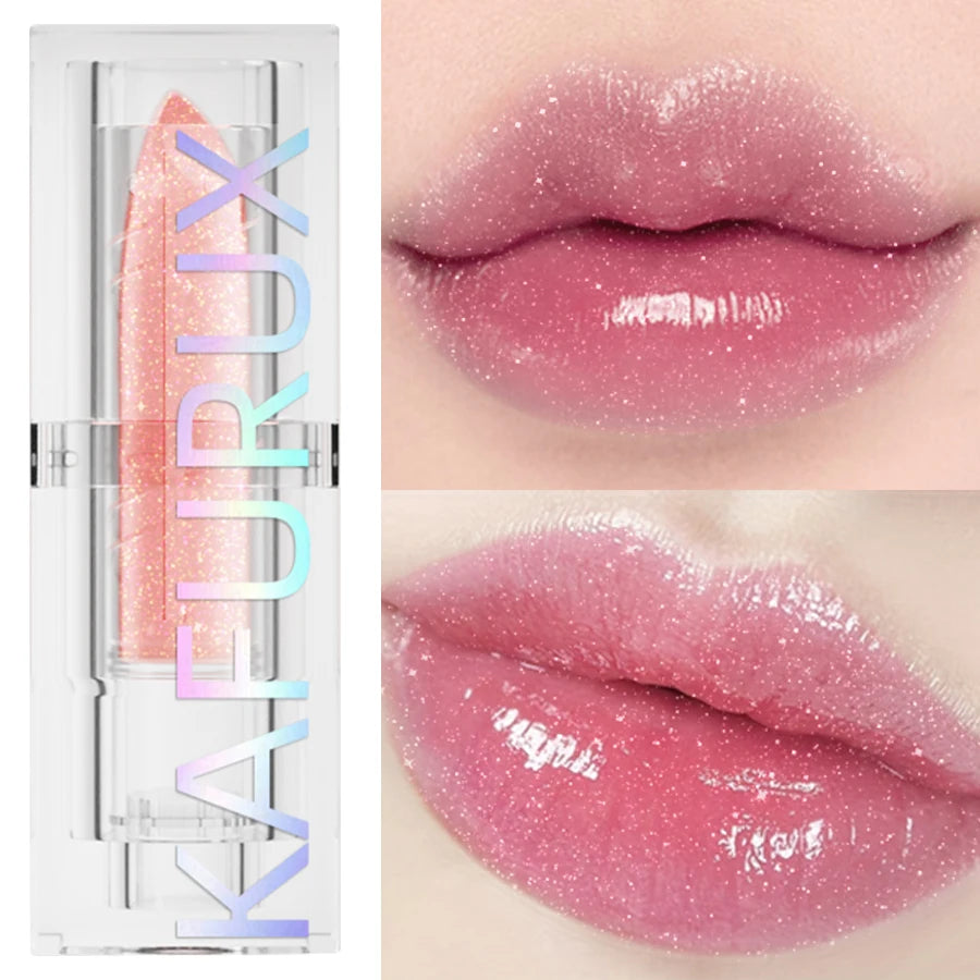 Temperature Jelly Changing Glitter Lipstick Moisturizing Lip Tint Qme 01