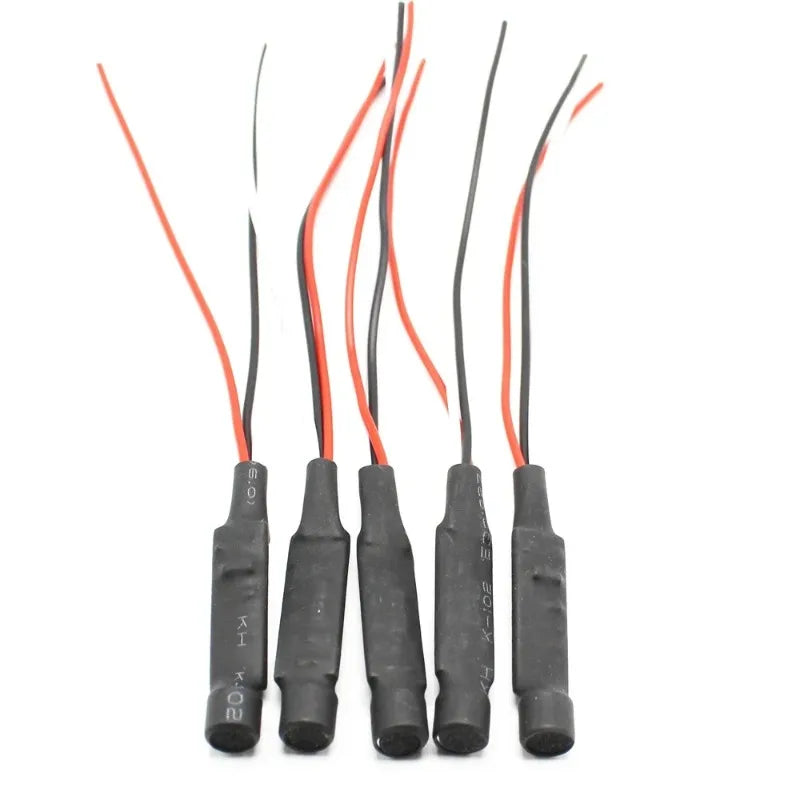 1‌0pcs High-Sensitive Mini FPV Mic 6-12VDC for DVR/Camera, Ultra-Clear Voice Pickup for Aerial Surveillance‌ Qme