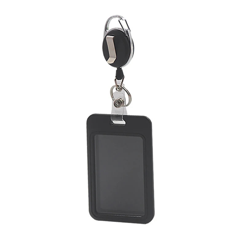 Sophisticated Document Card Holder Men Women Premium Retractable Qme A3
