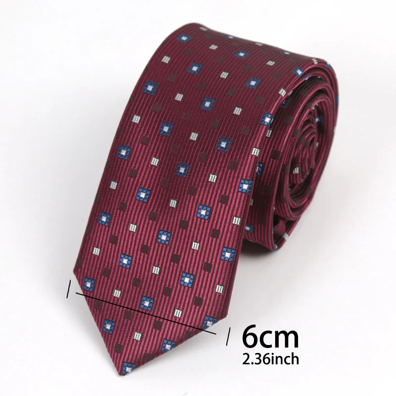 Men Burgundy Necktie Marriage Gifts Women Red Neck Ties Man Striped Qme K