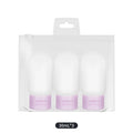 Leakproof Travel Bottles TSA-Approved Refillable Flip Shampoo Qme Purple 30mLx3