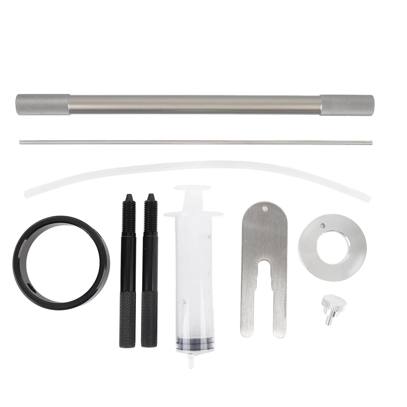 Motorcycle Fork Maintenance Tool Set Metal Fork Oil Level Tool for Most Regular Cartridge and Inverted Forks Qme as pic