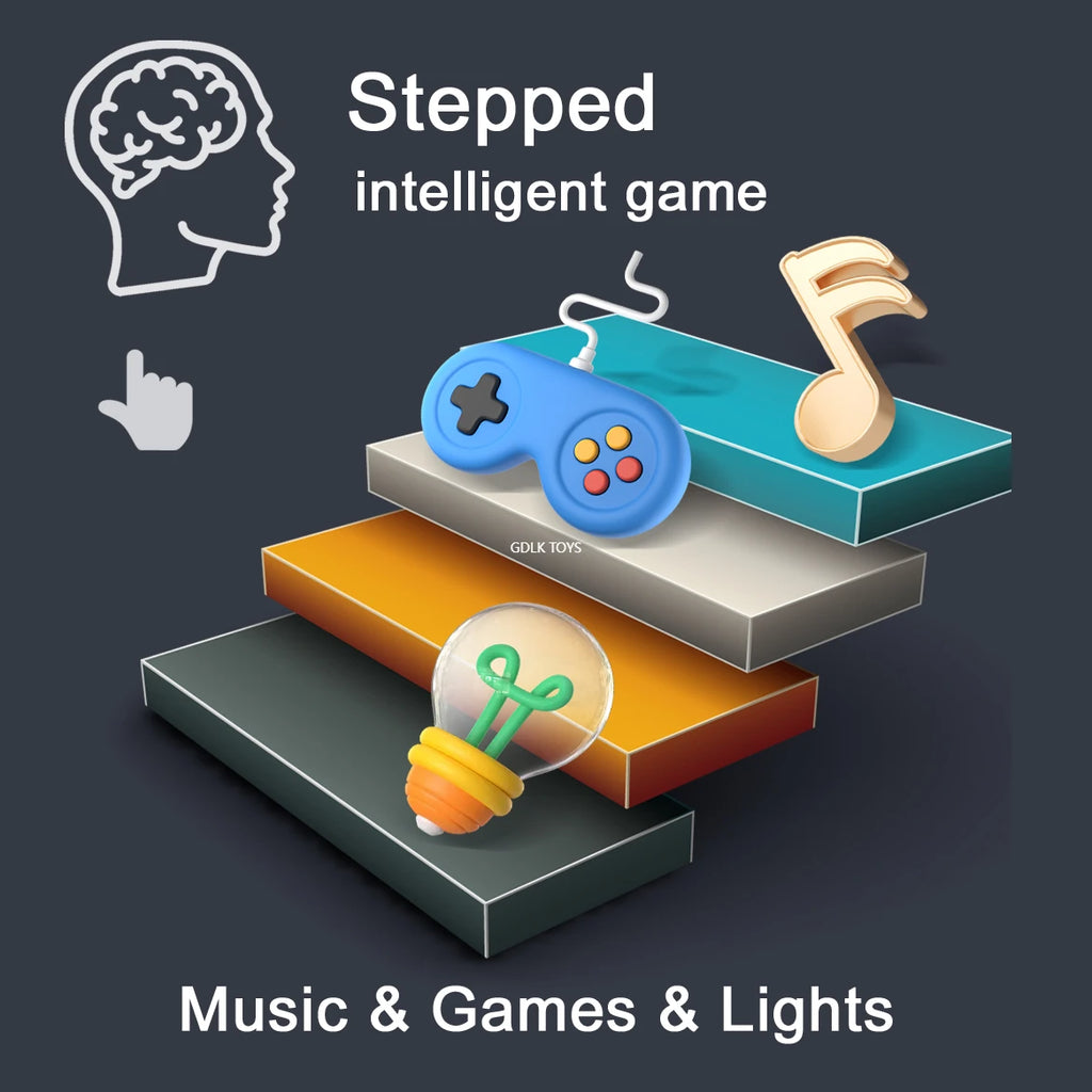 Fidgets Toys Quick Push Pop Game Puzzle Rhythm Master Music Dance Game Machine Sound Child Decompress Board Party Game Toys Kids Qme