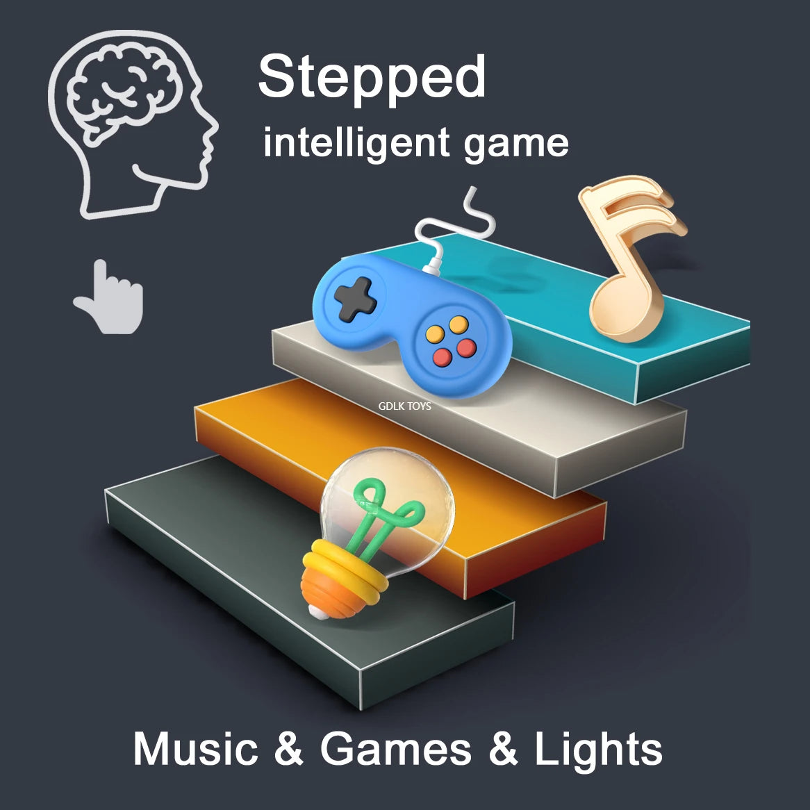 Fidgets Toys Quick Push Pop Game Puzzle Rhythm Master Music Dance Game Machine Sound Child Decompress Board Party Game Toys Kids Qme