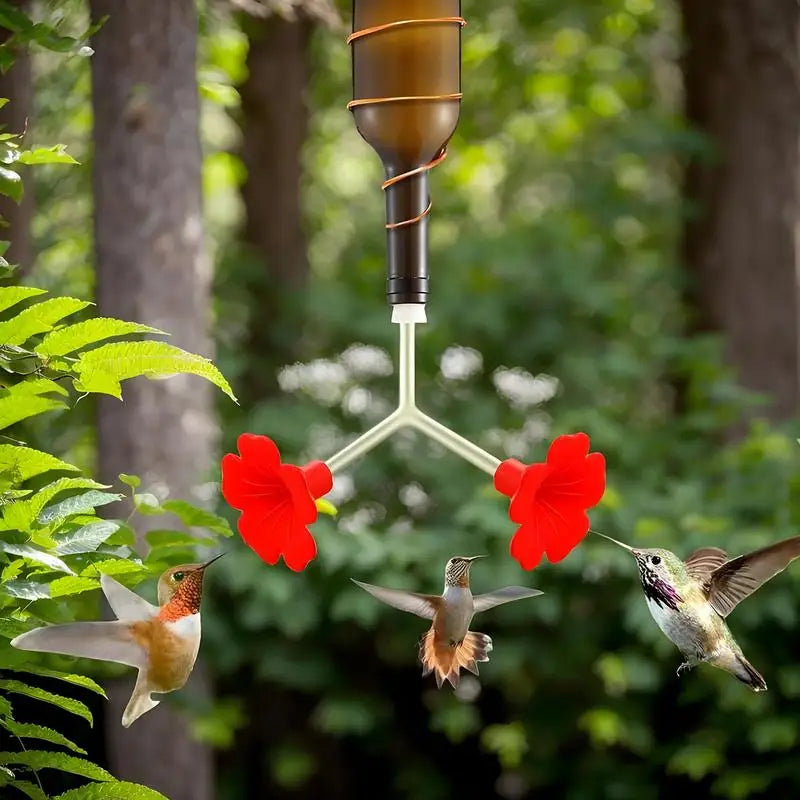 Hummingbird Feeders Outdoors 3 Leak-proof Non-drip Splash-proof Wild Qme