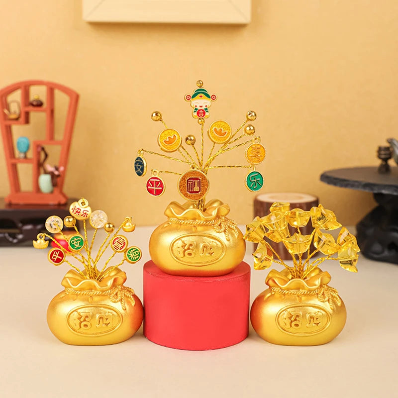 Year Money Tree God Feng Shui Fa Cai Lucky Fortune Miniature Spring Qme