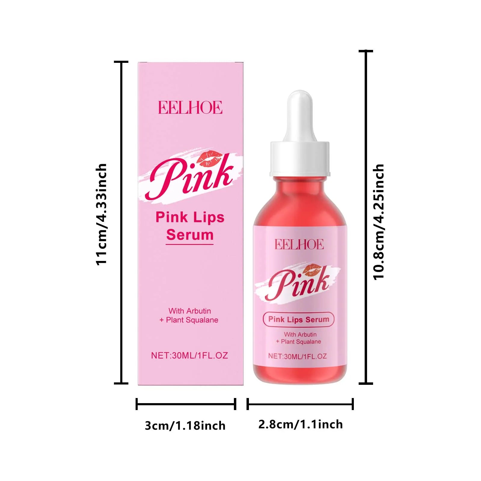 Pink Lip Serum Lip Plumping Essential Oil Lightening Dark Lip Remove Dead Skin Lip Lines Brighten Moisturizer Lip Balm Essence Qme