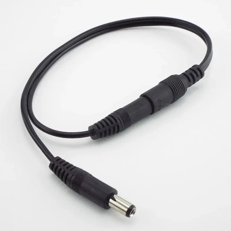 5PCS DC Power Splitter Cable 5.5*2.1mm All Copper DC Power Cord 1 to 2 Split Connector Qme