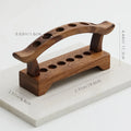 Wooden Pen Holder, Walnut Pencil Holder with 6 Slots, Desk Additions. Suitable for Offices, Schools, And Home Use Qme 1pc